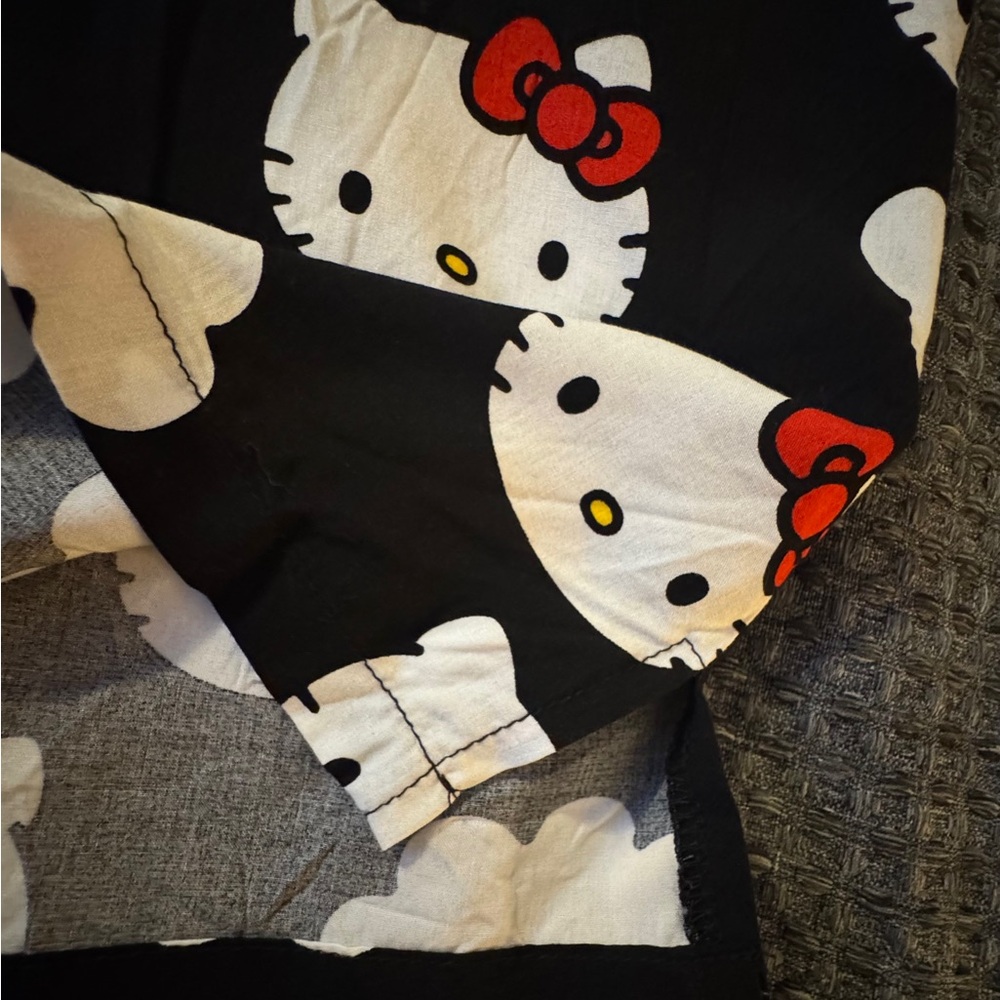 Sanrio Hello Kitty Black Button Down Shirt